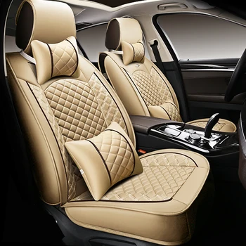 

WLMWL Universal Leather Car seat cover for Chery all models Ai Ruize A3 Tiggo X1 A5 E3 V5 QQ QQ3 QQ6 E5 BSG car accessories