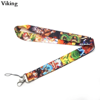 

20pcs/set Dragon Ball Lanyards For Keys ID Card Phone Neck Strap Keychains USB badge Holder Phone Hang Rope Lanyard G0311