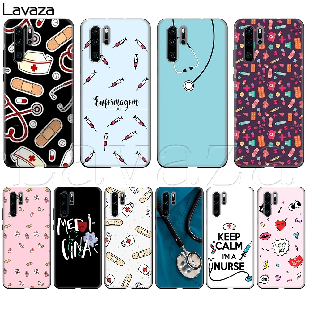 

Lavaza Nurse Medical Medicine Health Heart Case for Huawei Mate 30 Honor Nova V20 9X Y9 5i P Smart Z Prime plus Lite Pro 2019