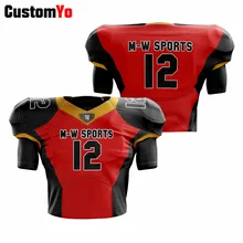 На заказ молодежный футбольный клуб Джерси Удобная печать логотипа имя номер Американский футбол Джерси