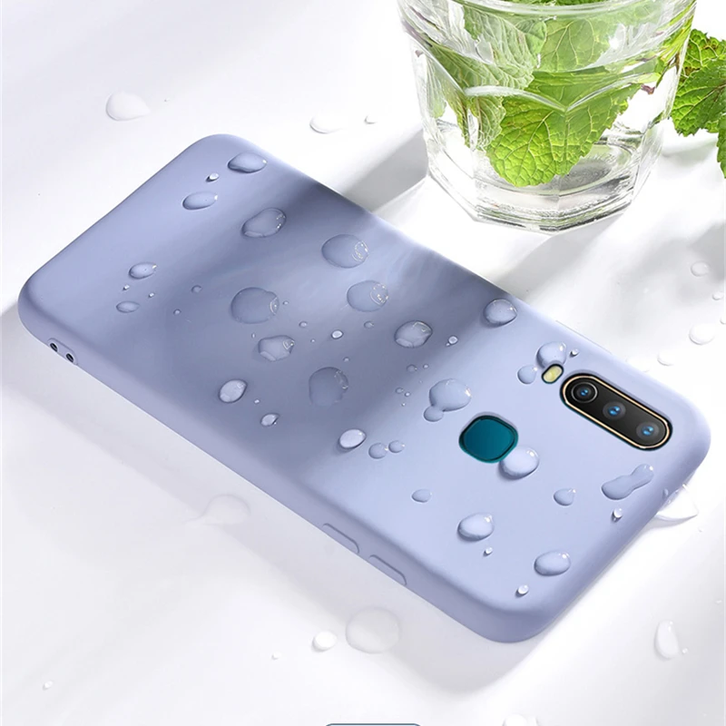 Чехол для Vivo Y17 чехол телефона мягкий резиновый оригинальный защитный из жидкого