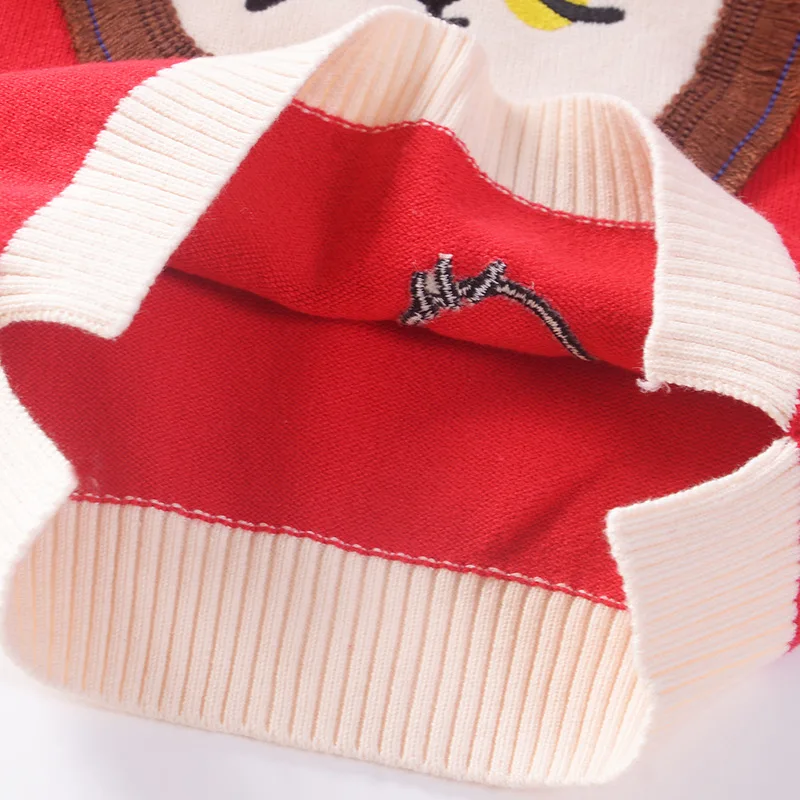 

Infant Pullover Sweater Autumn And Winter New Style Cartoon Lion Children Crew Neck Sweater 2 Years Old Baby Sweater
