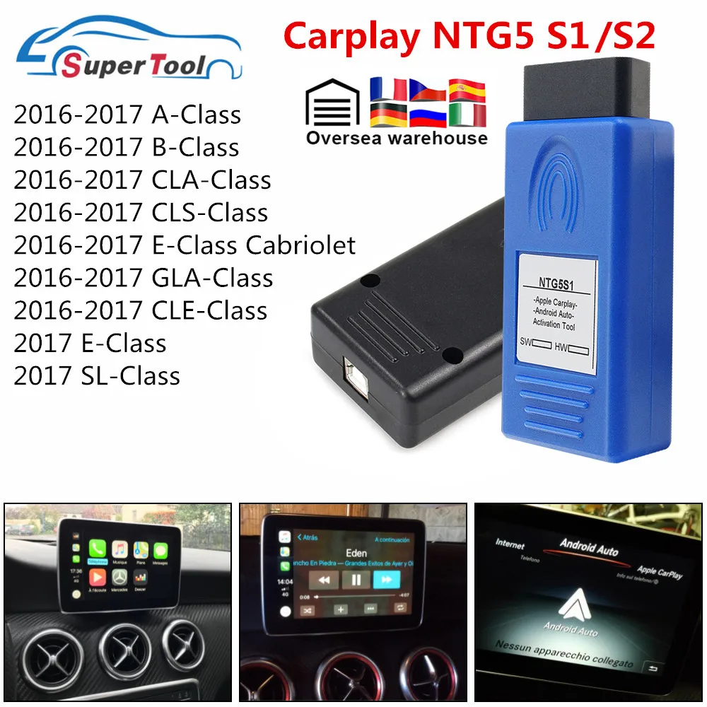 CarPlay NTG5S1 para Apple/Android OBD2, herramienta de Activación