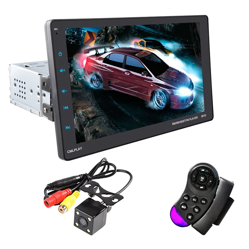 1 Din Авто-радио для Android/Apple CarPlay+ gps двойное межсоединение полный экран просмотра MP5 видео " Внешняя подвижная машина - Цвет: with camera remote