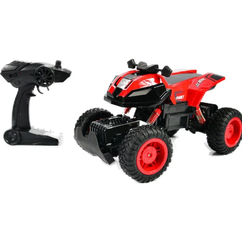 

2.4G Charging Land Edition Remote Control Motorcycle Four-Wheel Drive Climbing High-Speed Race Car Boy Toy/Manufacturers Direct