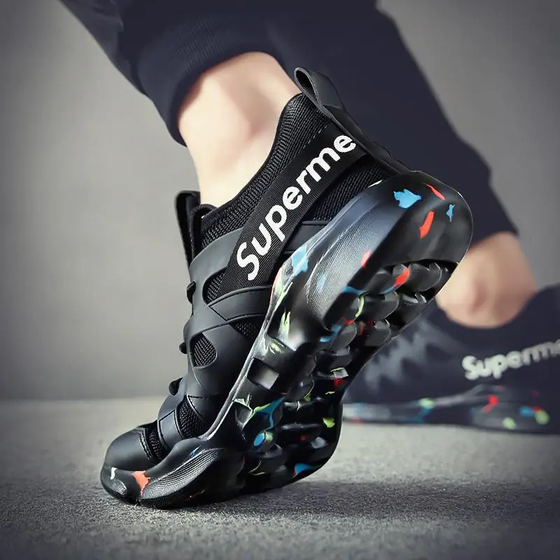 

INS Super Fire Men's Shoe Wear-Resistant Anti-slip Low Top Casual Sports Shoes Cool Network Red Tide Shoe Camouflage Sneakers