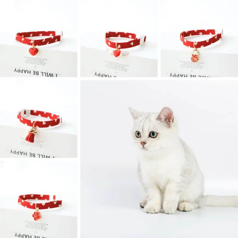 Pet Cute Cat Dog Safety Buckle Cute Cat Collar Cat Accessories Cat Necklace Pet Aliexpress