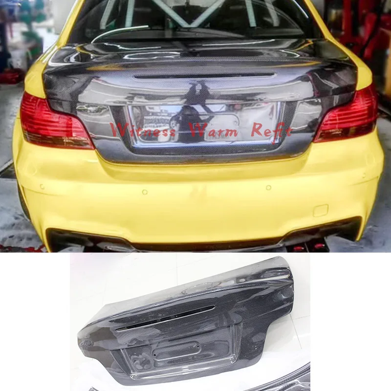 Задняя Крышка багажника из углеродного волокна крылья для BMW 1 серии E82 м | Крышки и детали багажника -10000024876590