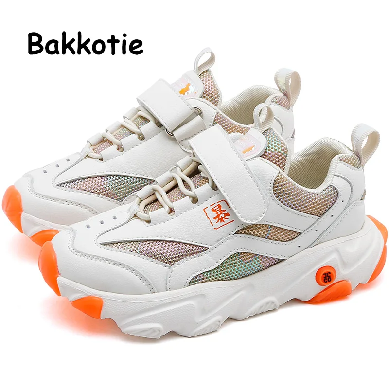 Bakkotie/Новинка 2019 года повседневная детская обувь для бега сезон осень Розовая