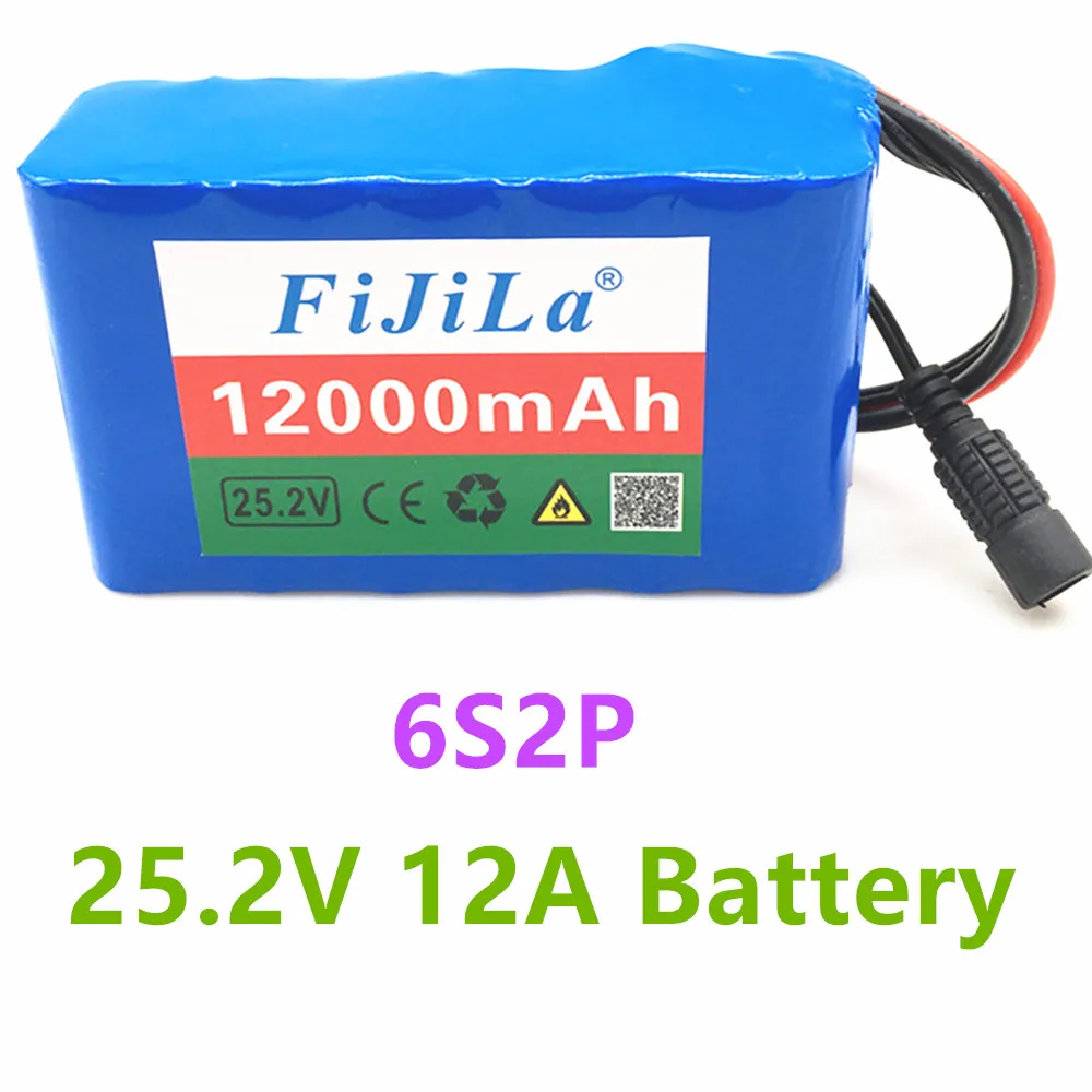 6s2p 25 2 V 12Ah батарея литиевая v 12000mAh Электрический велосипед/Электрический/литий