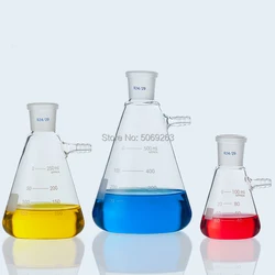 1 pces 25ml a 2000ml de vidro vácuo de moagem boca filtragem garrafa de filtro de laboratório de sucção com bocal superior