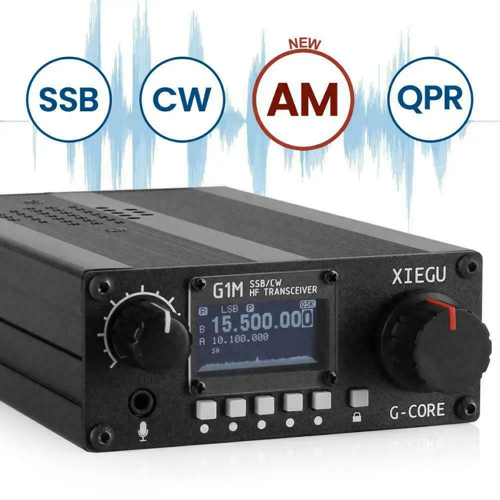 Новейший G-CORE SDR любительский радиоприемник XIEGU G1M SSB/CW 0,5-30 МГц Мобильный радиоприемник HF трансивер Ham QRP
