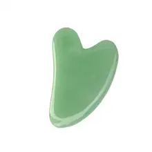 

Versatile Green Smooth Surface Face Massage Scraper Board for Adult Massage Scraper Board Guasha Stone