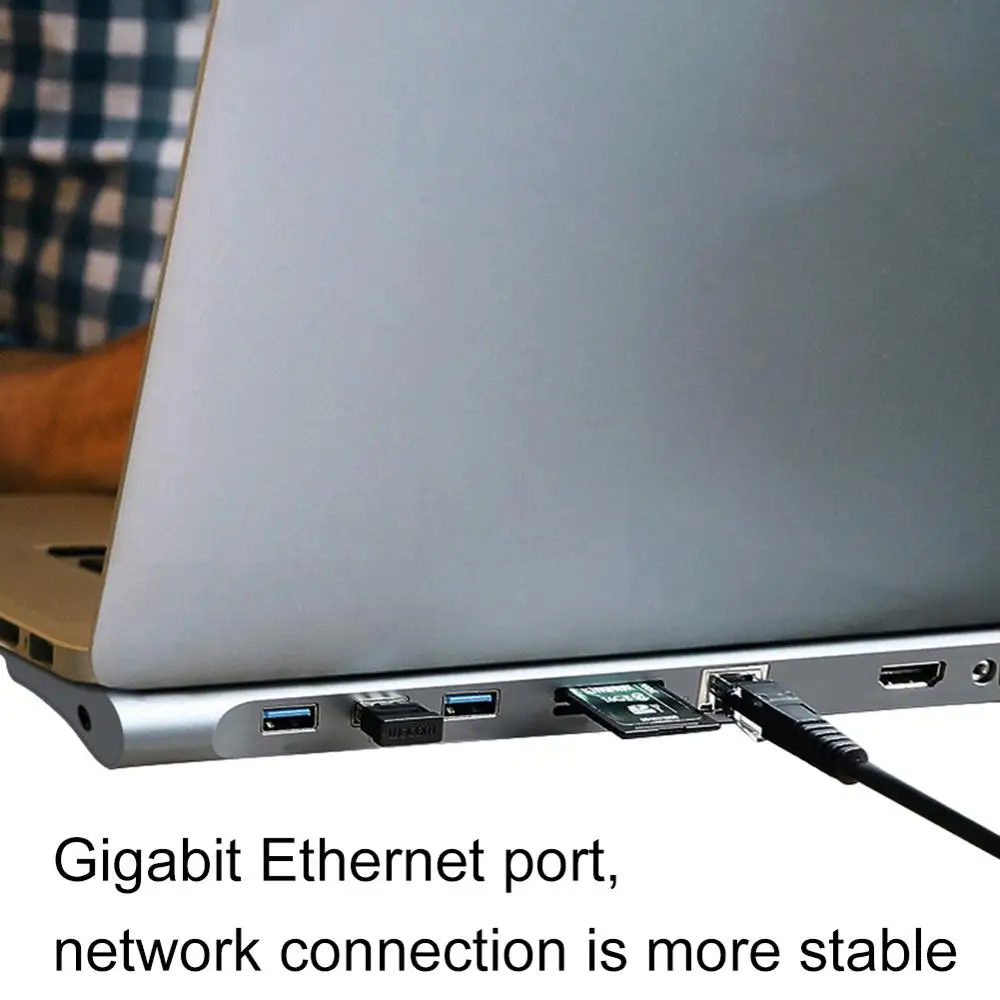 11 в 1 концентратор usb type-C до USB3.0 TF считыватель SD карт HDMI VGA RJ45 Mini DP док-станция адаптер хаб-конвертер для MacBook