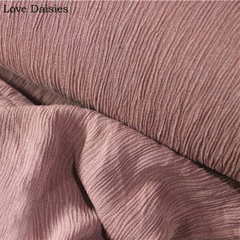 

Dark Pink Sand Washing 100% Rayon Crepe Drape Fabric Textile for DIY Spring Summer Apparel Blouse Dress Shirt Top Cloth