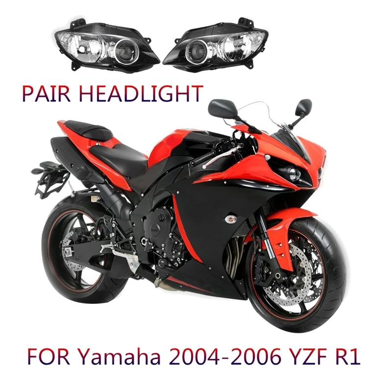 Фара дальнего света для мотоцикла ясно Yamaha YZF-R1 YZF R1 2004 2005 2006