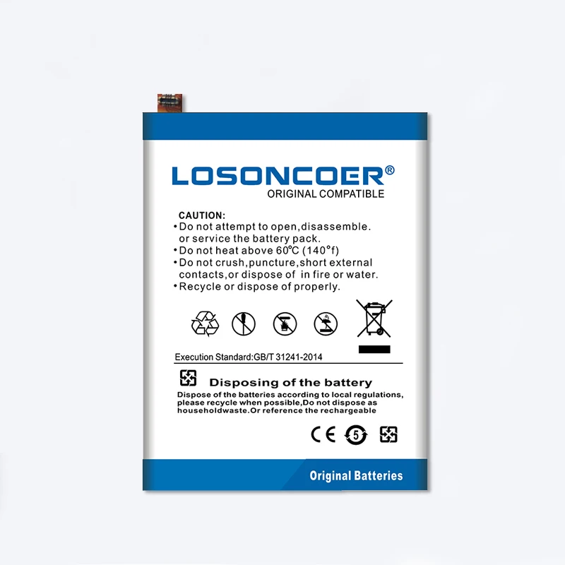 LOSONCOER 4000 мА/ч, 178003 Батарея для VERNEE M5 высокое Ёмкость батареи инструменты стенд держатель наклейки
