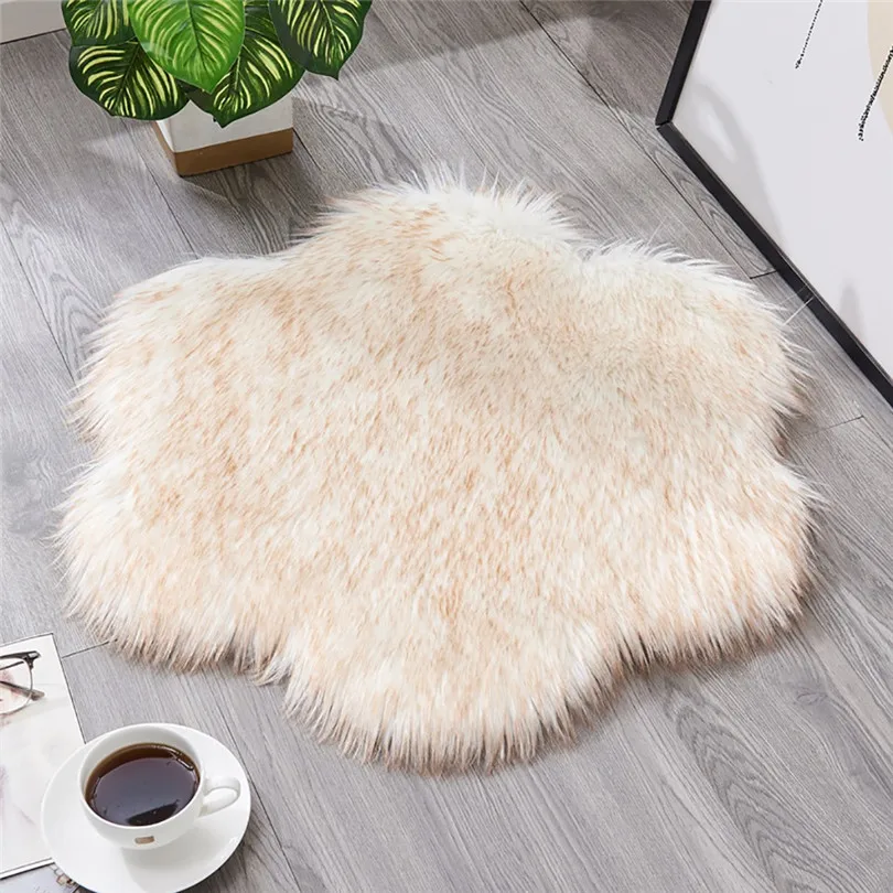Ковер для дома, спальни, гостиной, коврик для пола, шерсть, имитация овчины, ковер из искусственного меха, нескользящий, для спальни, мохнатый ковер, коврики#3O21