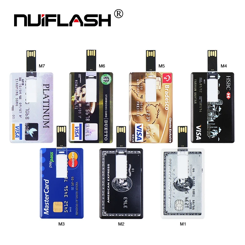 Карта памяти HSBC MasterCard Bradesco флешка usb 8 ГБ 16 USB 32 Гб 64 128 флешка|USB флэш-накопители| |