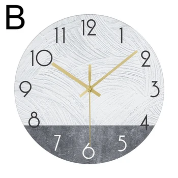 

New Hot 12 Inch Tempered Glass Wall Clock Silent Non-Ticking Battery Operated Modern Wall Clock for Home Office Decor SM