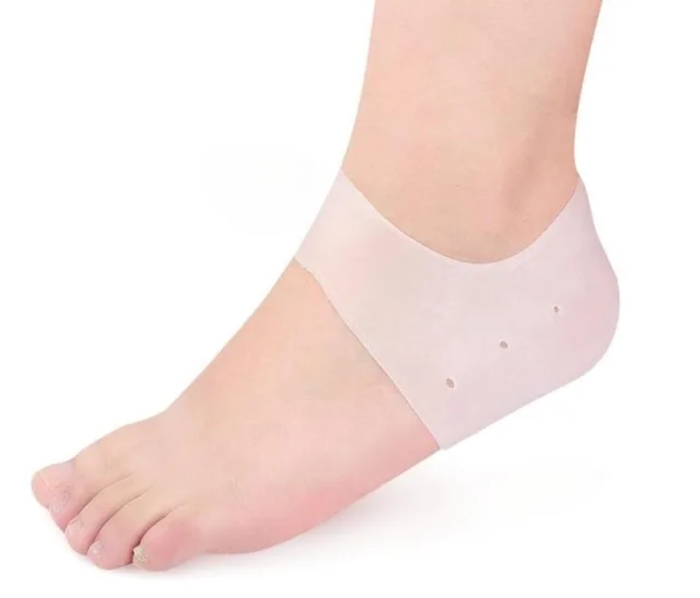 

1 pair Silicone Heel Socks White Color 467931979