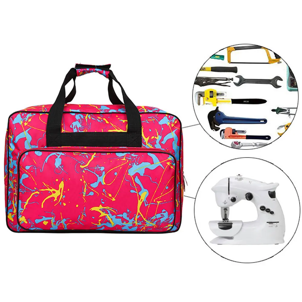 Sewing Storage Bags Quilted Machine Dust Cover Pockets Most Standard Singer Brother Machines Household Sewing Tool Storage Bag