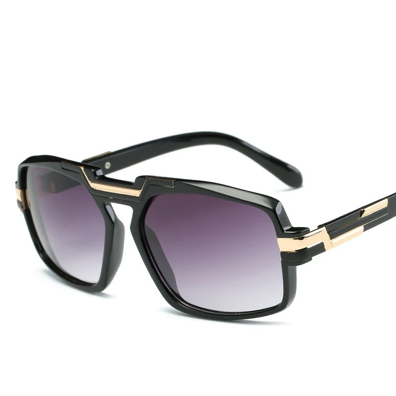 Мода, солнцезащитные очки для женщин и мужчин, роскошные брендовые дизайнерские Винтажные Солнцезащитные очки-авиаторы, негабаритные солнцезащитные очки, прозрачные очки - Цвет линз: C2