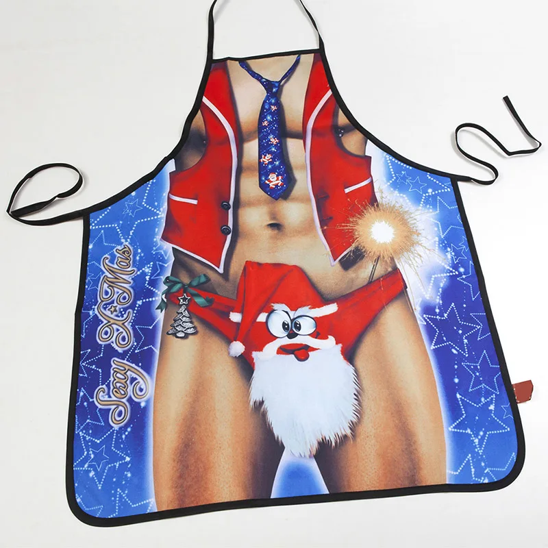 Милый Санта новогодний фартук Navidad man искушение платье Рождественское украшение для дома НОВОГОДНИЕ ПОДАРКИ