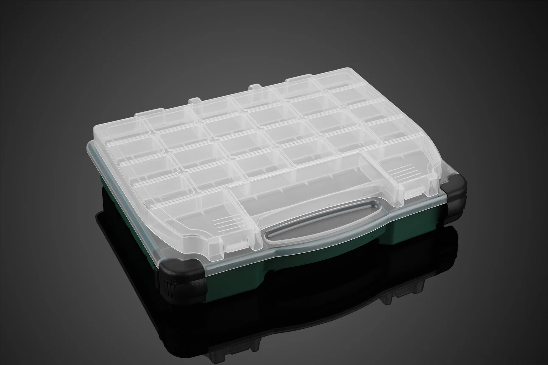

UNFF Fishing Gear H482 Hand Double Layer Lure Box Tool Box diao yu he Fishing Box Plastic Box