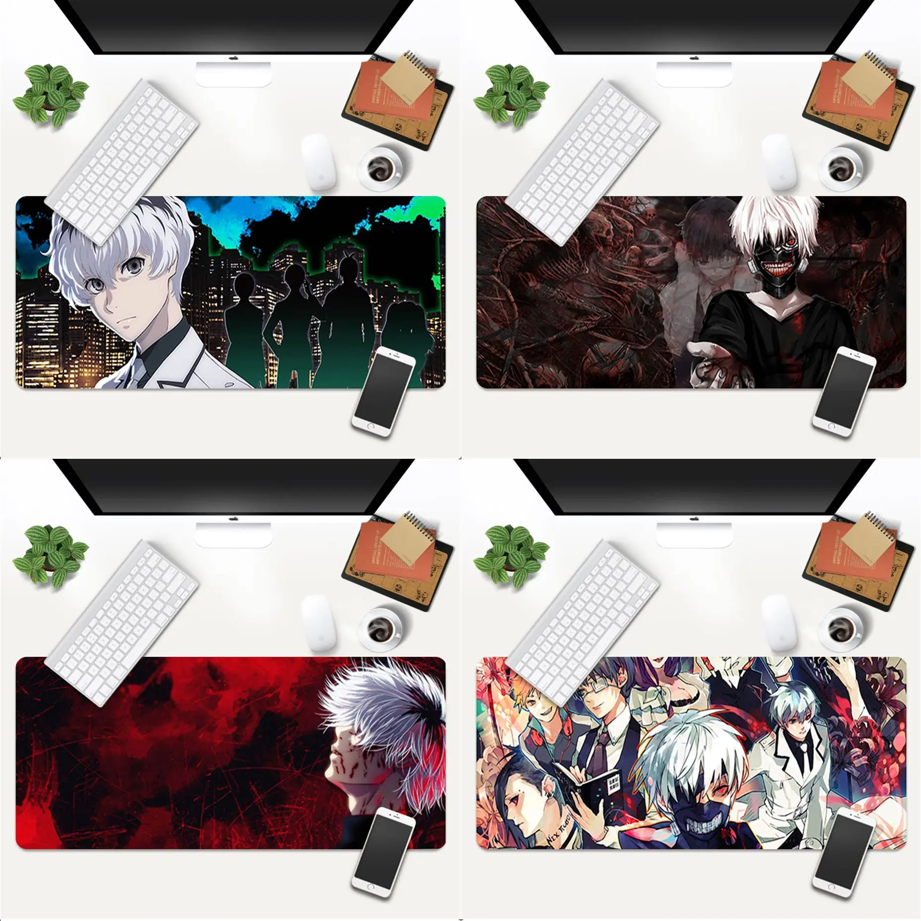 

MaiYaCa Funny Tokyo Ghoul Rubber Pad to Mouse Game Gaming Mouse Mat xl xxl 800x300mm for Anime Lovers Fans