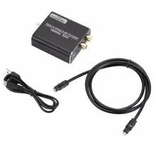

Converter Digital To Analog Audio Converter 3.5MM Headphone Coaxial Digital Optical Fiber To Analog Adapter