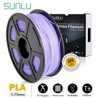 

Enotepad purple PLA 3D Printer Extruder PLA Filament 1.75mm 1KG 2.2lbs with Spool No Bubble Eco-friendly Polycarbonate Plastic