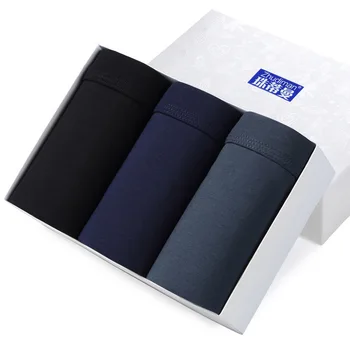 

Shorts Mens 3Pcslot Underwear Soft Boxers Cotton Boxer Men Solid Boxer Shorts Plus Size Underwear Plain Boxers Mens Underwear