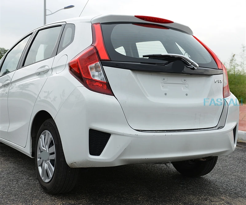 Для Honda FIT JAZZ-19 отделка заднего стеклоочистителя После стеклоочистителя декоративная яркая панель качество абс покрытие Материал автомобильные аксессуары