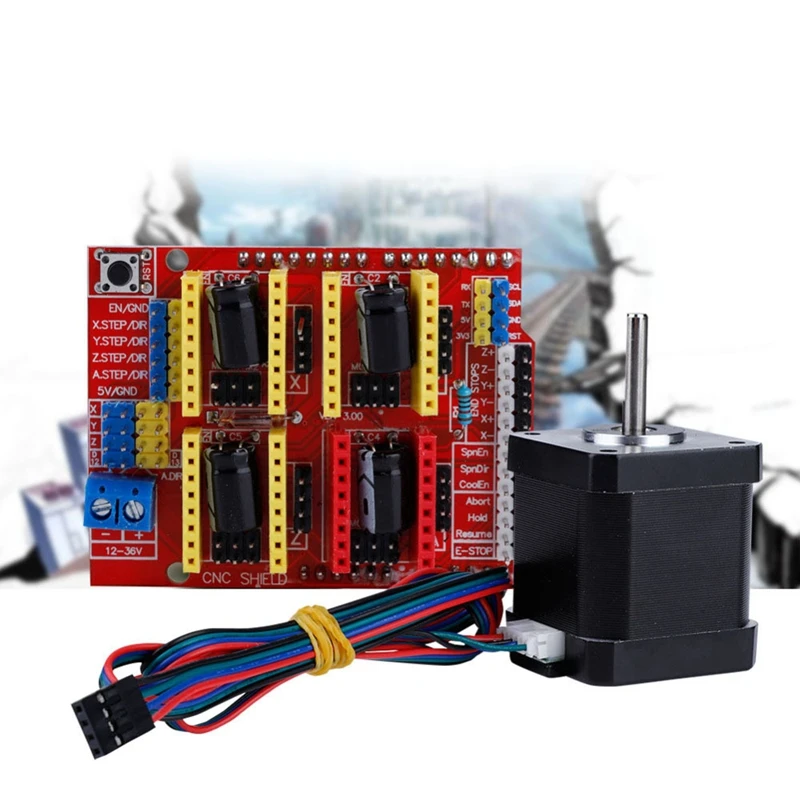 Arduino Cnc Комплект W/Uno+ щит+ шаговые двигатели Drv8825 Endstop A4988 Grbl