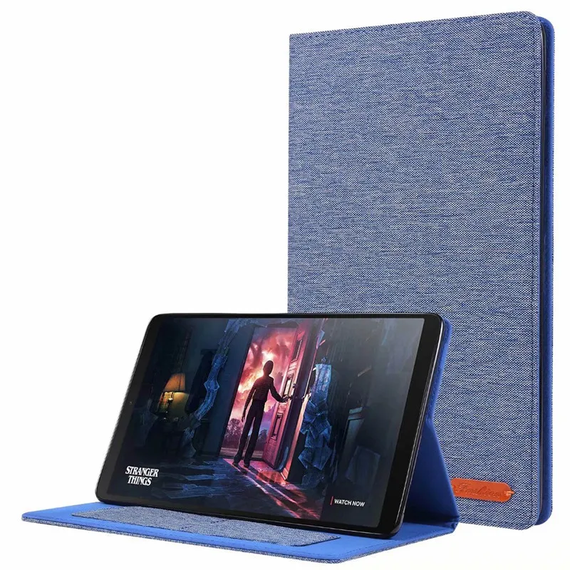 Blue Флип-кожаный чехол для планшета для samsung Galaxy Tab A, 10,1 дюймов,, Fundas, защитный чехол-подставка, мягкая оболочка, Капа для SM-T515, T510 - Цвет: Blue