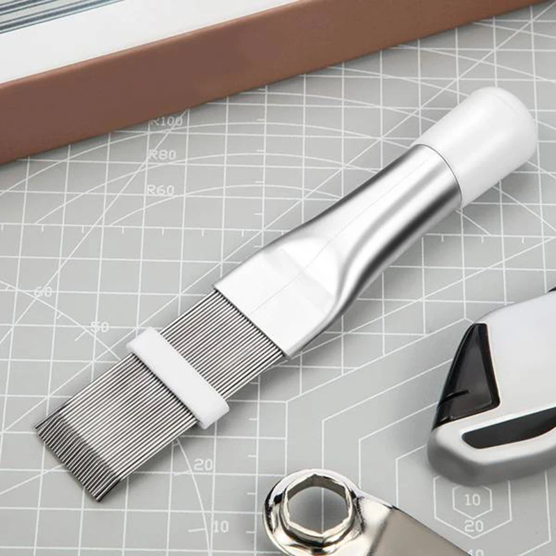 Air Conditioning Fin Comb Condenser Cleaning Comb Refrigeration Repair Tool Cleaning Brush Fin Brush Accessory