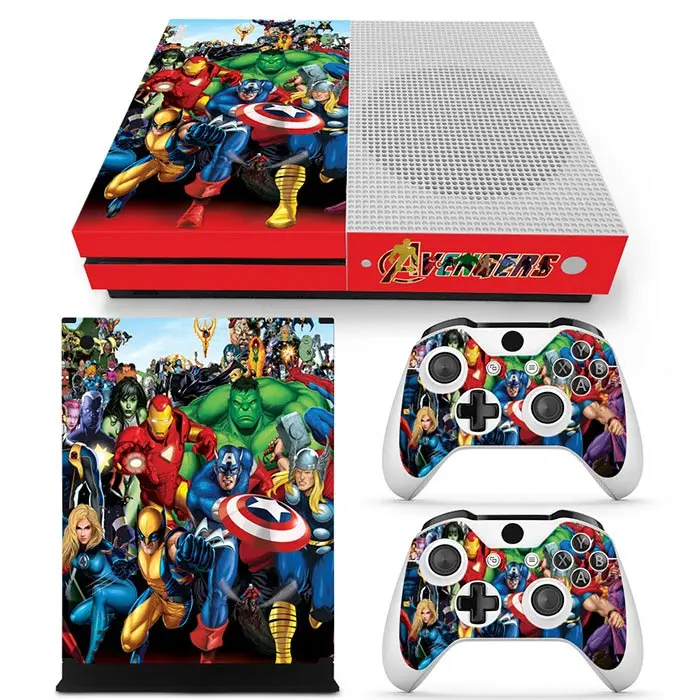 Marvel Spiderman Cartoon Style Sticker for XBOX ONE Skin Sticker Console and Controllers for XBOX ONE Gamepad Controller Decal