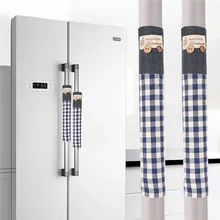 1 пара холодильник чехол для дверной ручки хлопок дверные ручки Чехлы для дома практичные кухонные инструменты двухдверный холодильник защитные перчатки