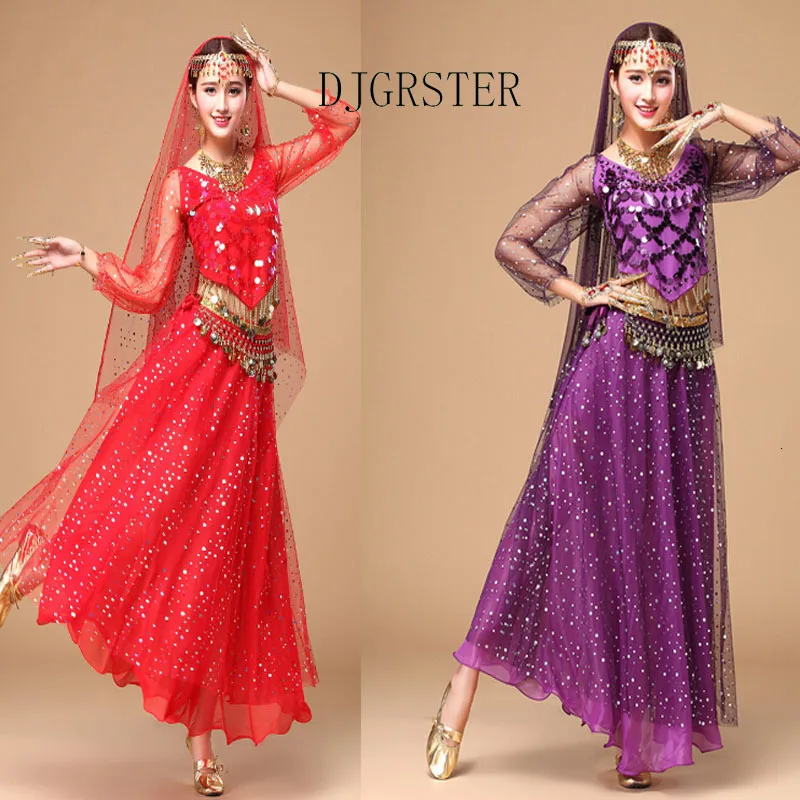 DJGRSTER-Bellydance-Costume-Professional-5-Piece-set-Head-Chain-coat-Veil-Waist-Chain-Skirt-belly-dance (1)
