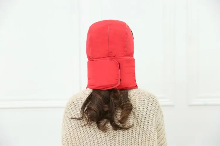 Men's Hat Winter Cotton Cap Thick qi che mao Women's Youth Winter Wind-Resistant Cold Earmuff Masks Elderly Ushanka