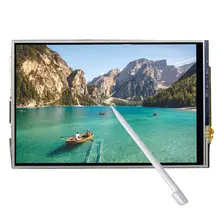 Для Raspberry Pi 4 Модель B/3B+/3B/2B/B+ 3,5-дюймовый жидкокристаллический дисплей с сенсорным экраном+ аксессуары для сенсорного стилус