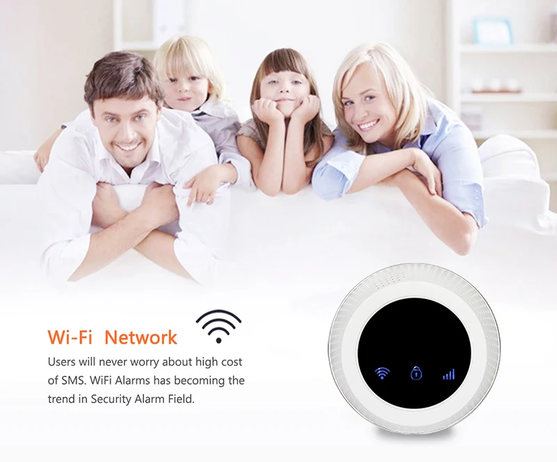 Wofea беспроводной SIM GSM домашняя охранная wifi GSM сигнализация система Датчик комплект tuya приложение Встроенная сирена