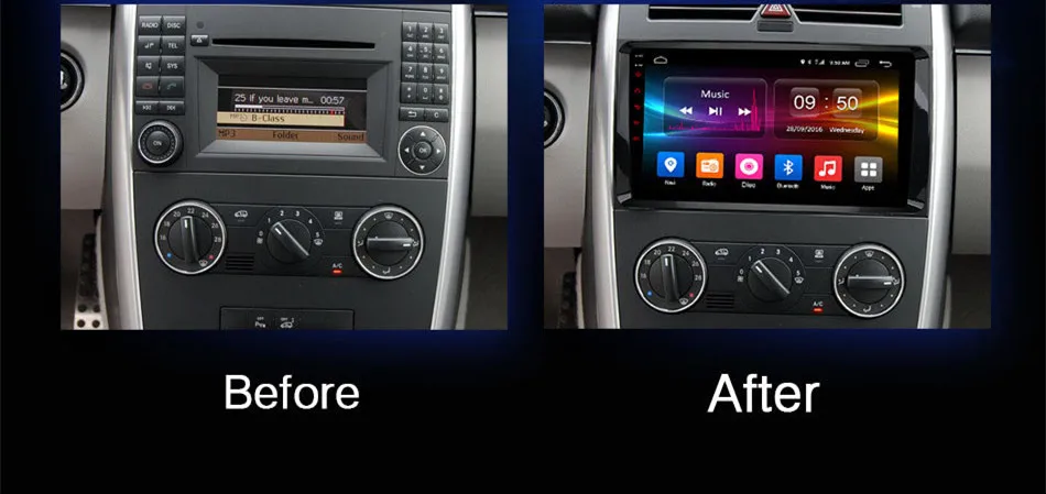 Perfect RoverOne For Mercedes A190 A200 W245 B55 B140 B160 Android 9.0 4G RAM 8 Core HD Screen Car Media Styling Accessories Spare Parts 3