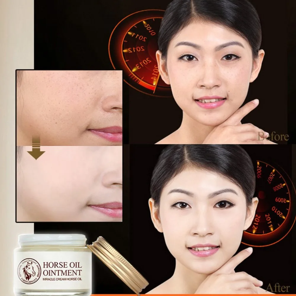 BIOAQUA Anti Aging Day Cream Horse Oil Cream Whitening Moisturizing Anti Wrinkle Scar Remover Cream Moisturizer 3