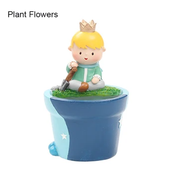 

Resin Flower Pot Cartoon Cute Little Prince Shape Flower Pot Potted Home Ornaments HUG-Deals