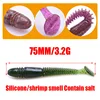 10pcs/Lot Fishing Soft Lures Shad Swing Impact Fat Vibro Fat Salt Artificial PVA Bait 7.5cm 3.2g Iscas Tackle Lifelike Wobblers ► Photo 3/6