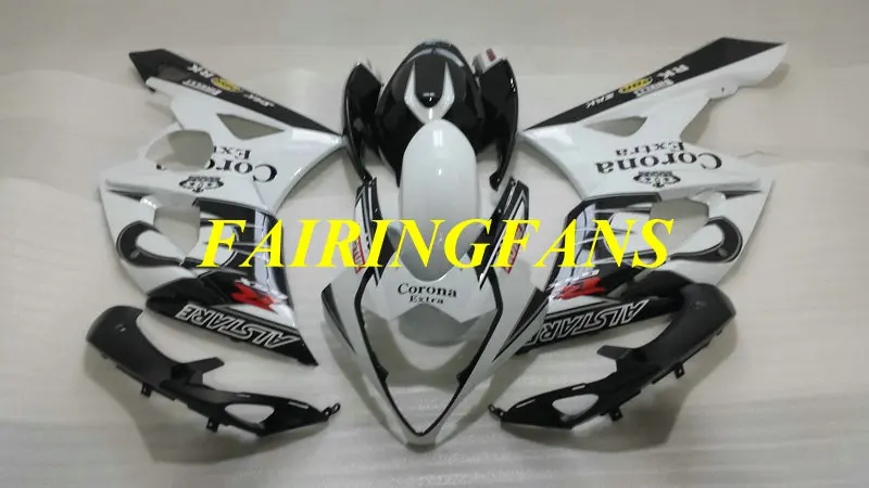 Литьевая форма для мотоцикла обтекатель для GSXR1000 K5 05 06 GSXR 1000 2005 2006 Белый Черный Обтекатели Кузов+ подарки SB27