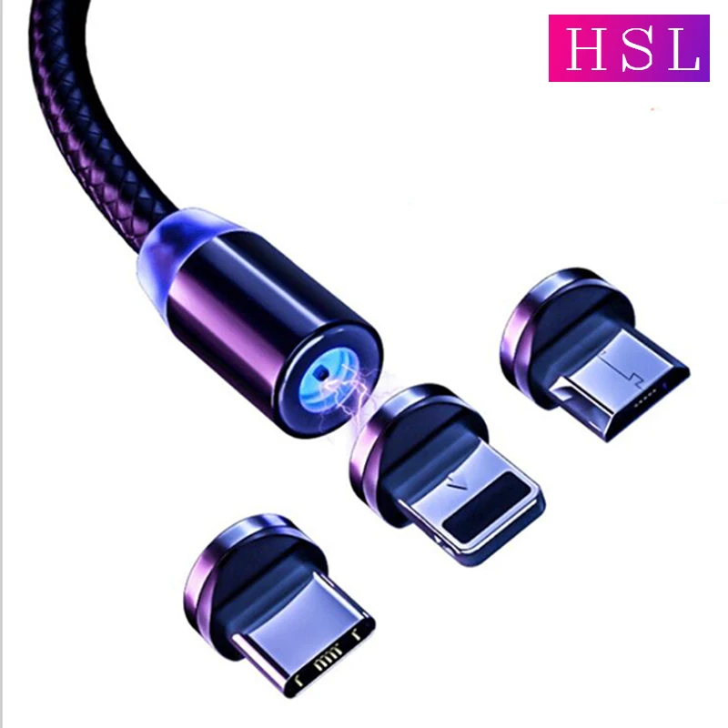 Магнитный мини USB кабель удлинитель для быстрой зарядки Iphone TYPE C Micro Android IOS линия