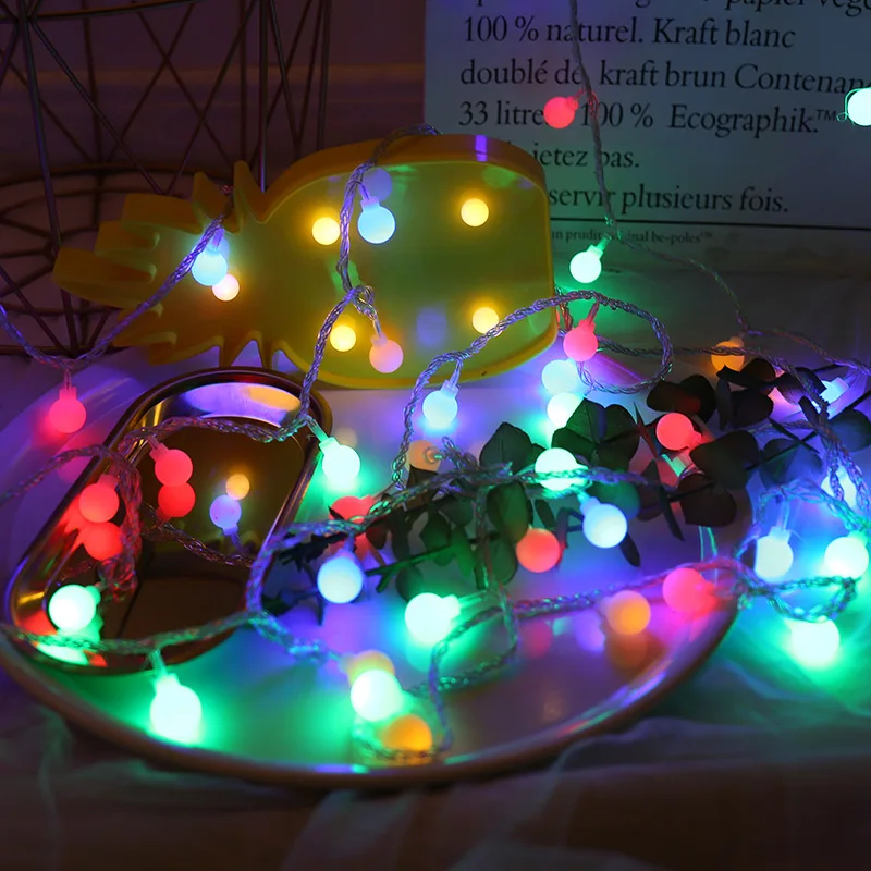 1,5 3M 6M Волшебные светодиодные фонарики гирлянда светодиодный шар гирлянды светодиодный украшение Рождественские огни новогоднее; рождественское украшения